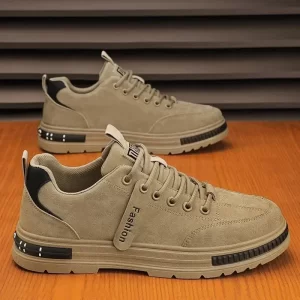 Men's shoes 2024 new spring and autumn season breathable versatile casual trendy shoes men's work lightweight sports board shoes - Image 2